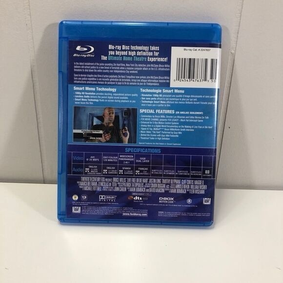 Live Free and Die Hard Blu Ray Bruce Willis - Picture 2 of 2